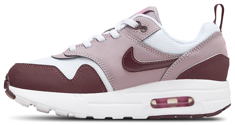 Nike Boys Air Max 1 EasyOn - Boys' Preschool Shoes White/Burgundy Crush