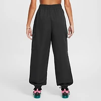 Nike Girls NSW Cargo Star Pants - Girls' Grade School White/Black