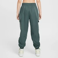 Nike Girls NSW Cargo Star Pants - Girls' Grade School White/Vintage Green