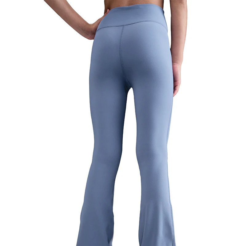 Nike Girls Dri-FIT One Tights Flare - Girls' Grade School Wolrd Indigo/White