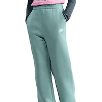 Nike Boys NSW Club Fleece Wide Leg Pant LBR - Boys' Grade School White/Cannon/Cannon