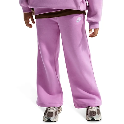 Nike Girls NSW Club Fleece WL Pants - Girls' Grade School Lt Magenta/Lt Magenta/White