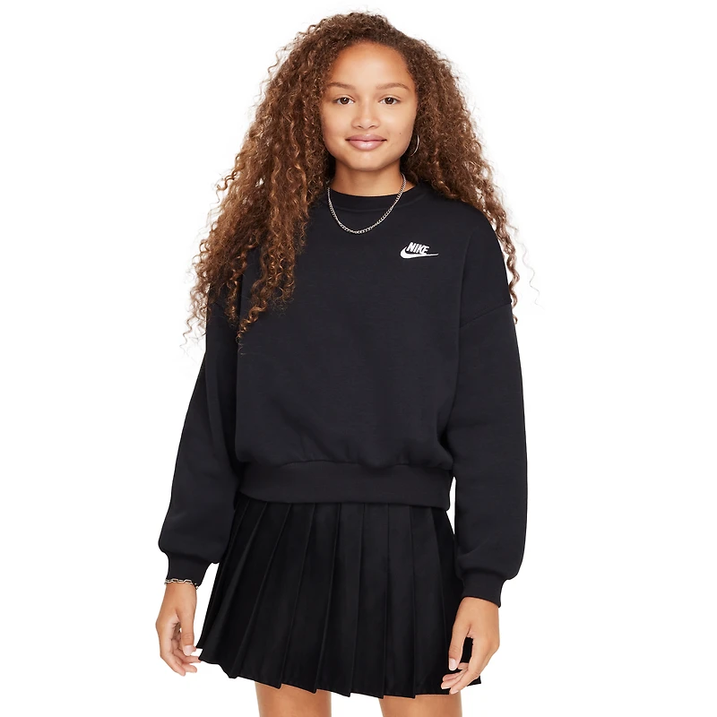 Nike NSW Club Fleece Boxy Crew LBR - Girls' Grade School
