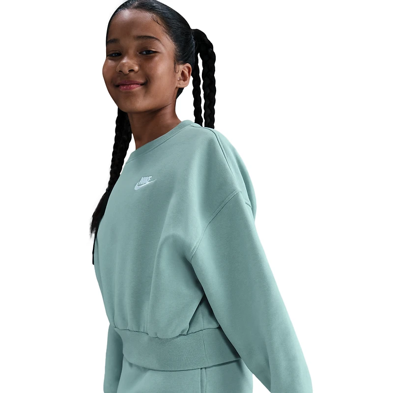 Nike NSW Club Fleece Boxy Crew LBR - Girls' Grade School