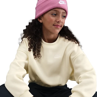Nike NSW Club Fleece Boxy Crew LBR - Girls' Grade School