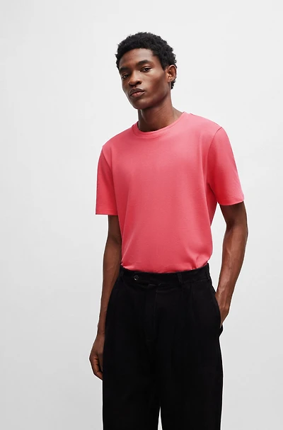 T-shirt with bubble-jacquard structure