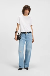 Loose-fit T-shirt cotton jersey