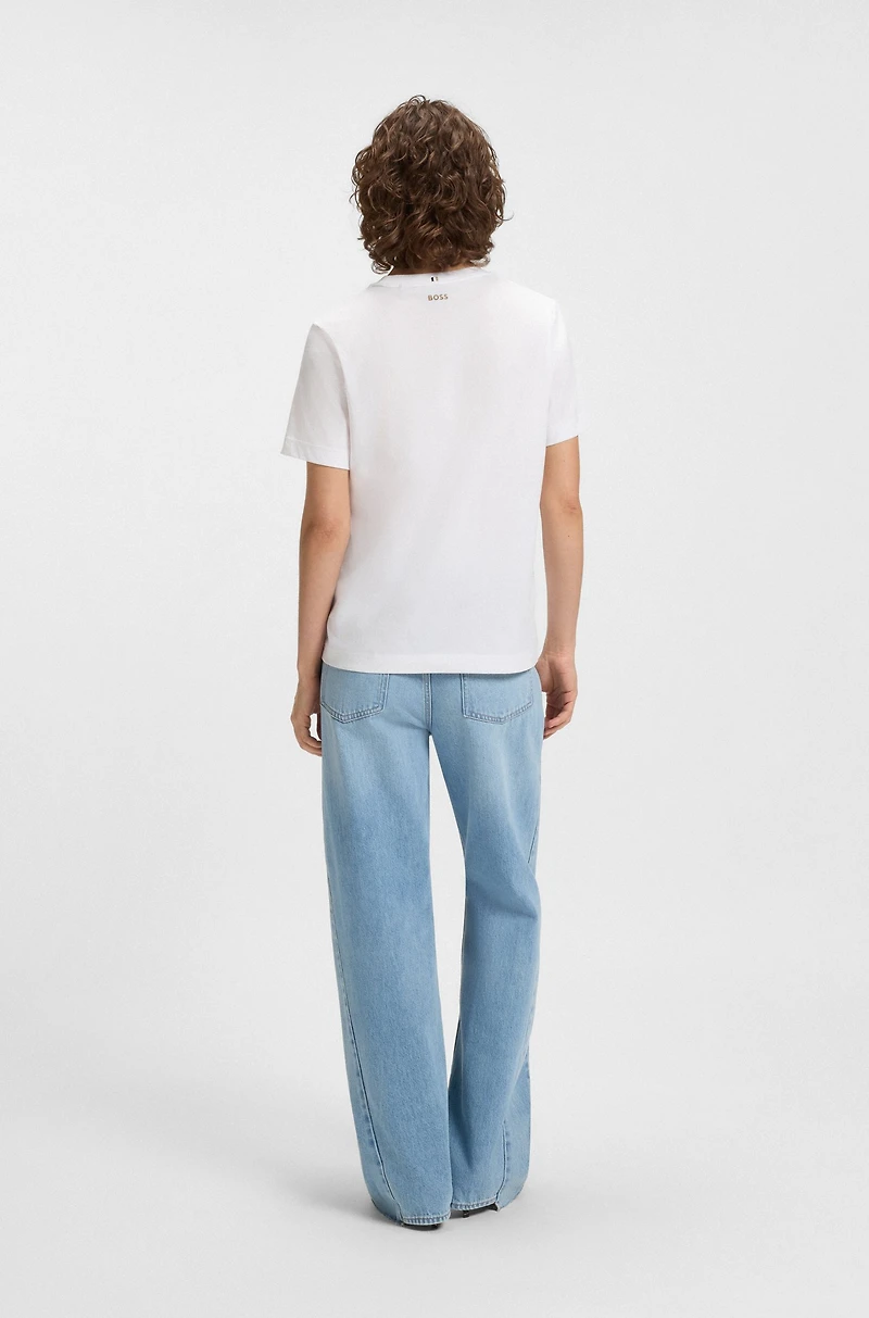 Loose-fit T-shirt cotton jersey