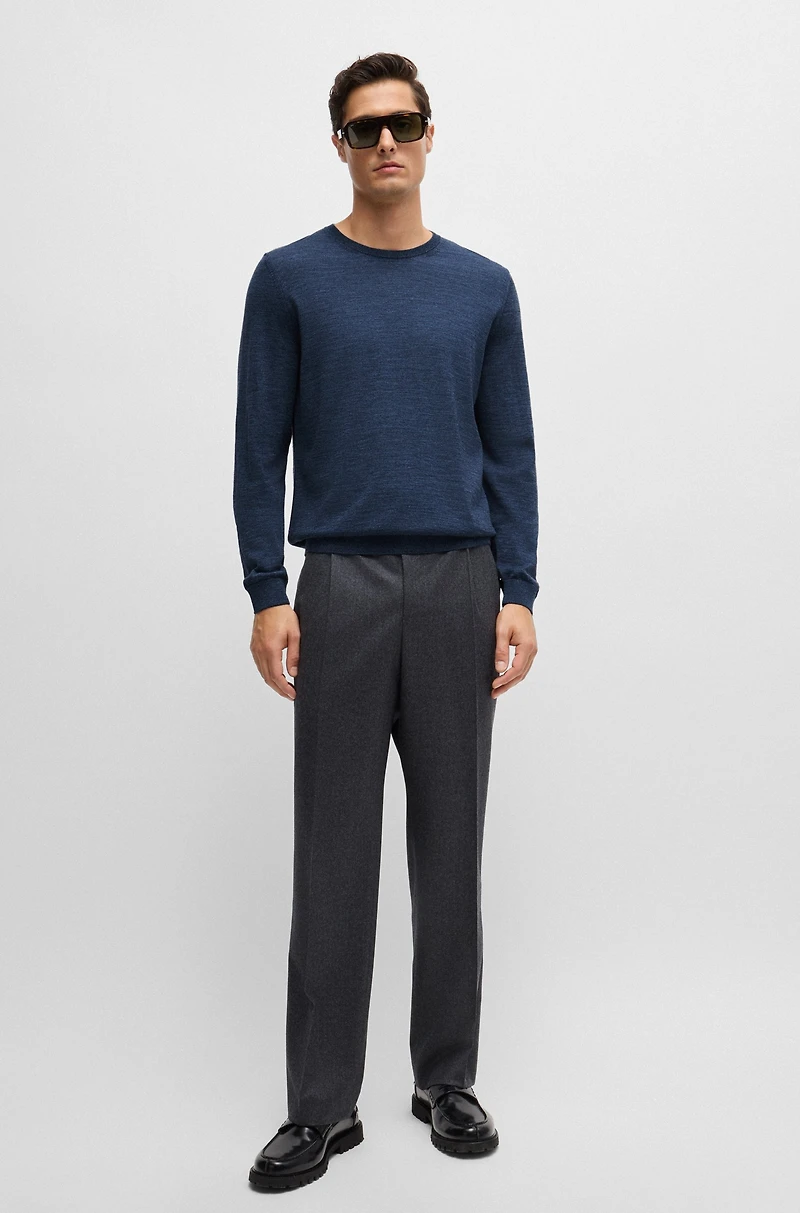 Merino-wool sweater a slim fit