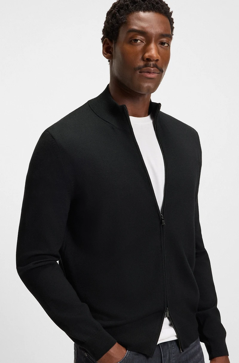 Virgin-wool jacket a regular fit