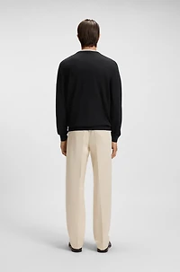 V-neck sweater merino wool