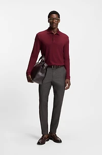 Interlock-cotton polo shirt a regular fit