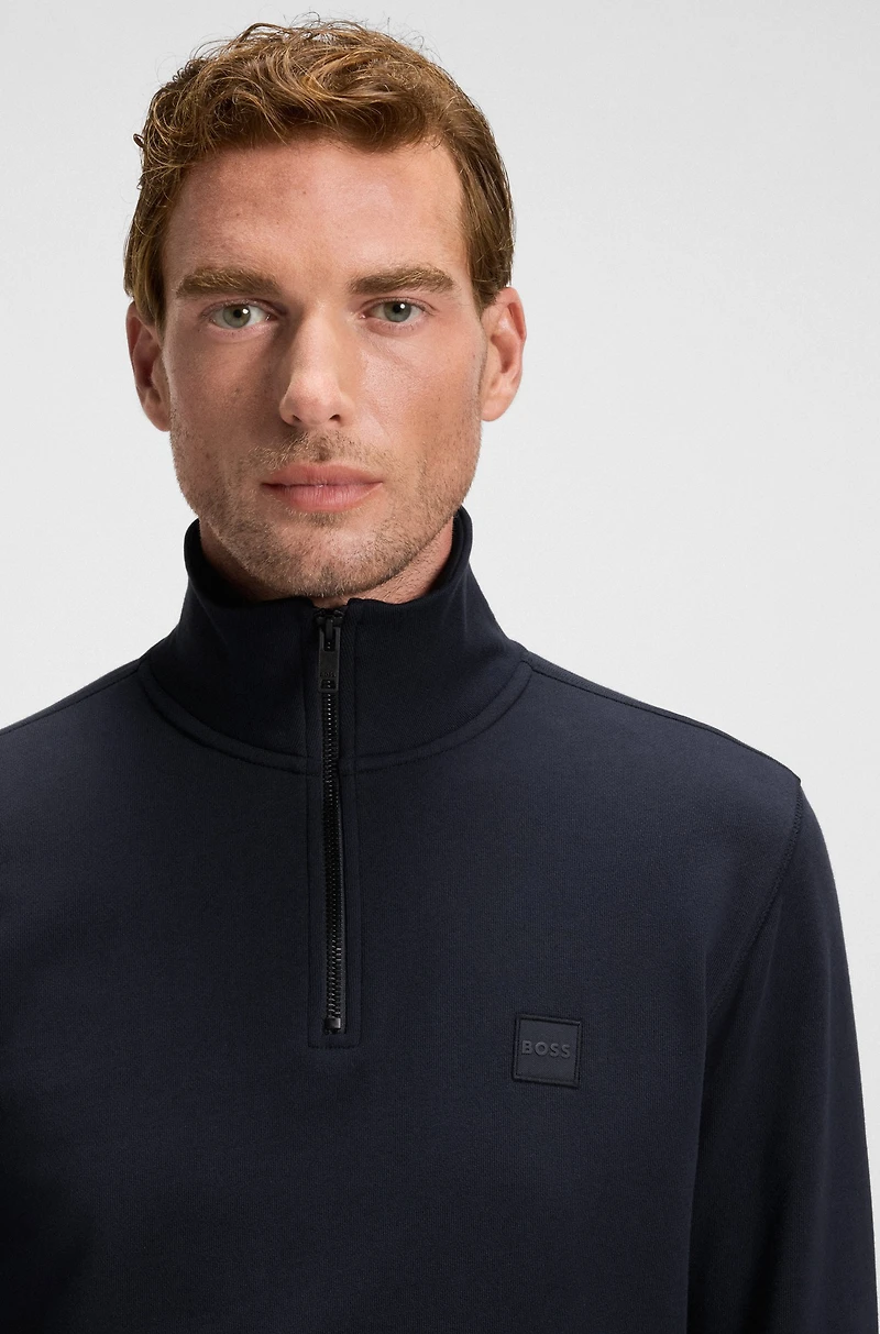 Logo-patch sweatshirt cotton terry