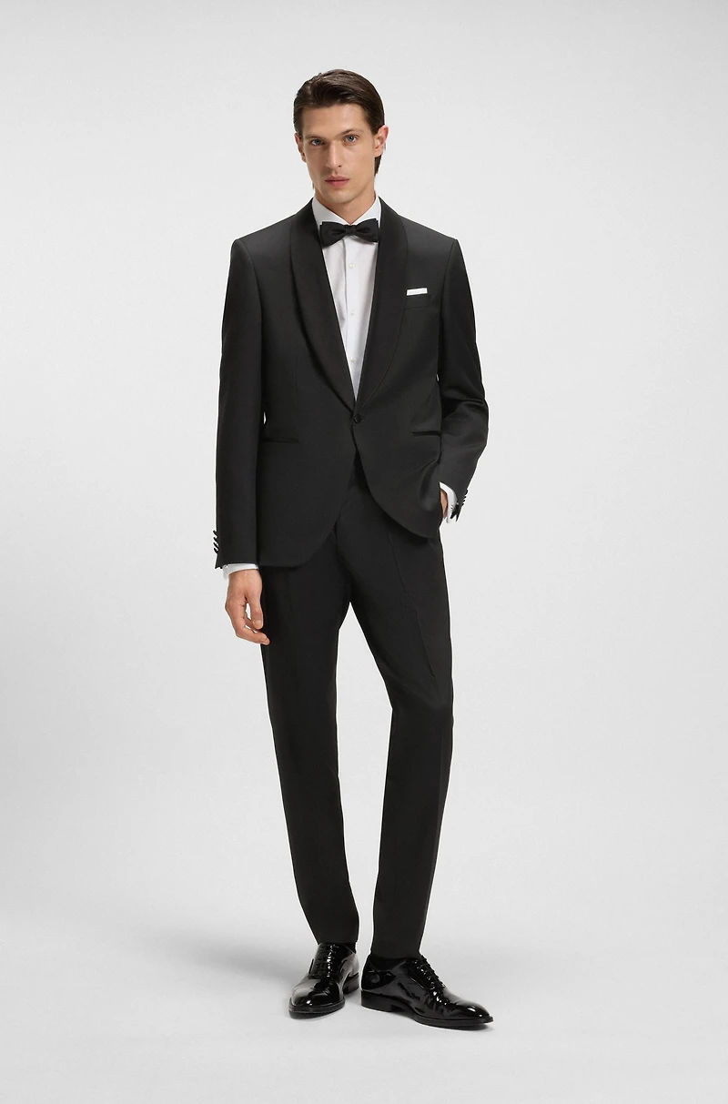 Slim-fit pants virgin-wool serge