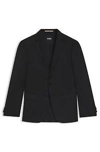 Slim-fit suit jacket virgin-wool serge
