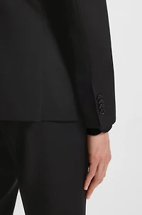 Slim-fit suit jacket virgin-wool serge