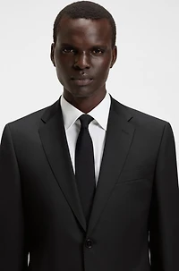 Regular-fit suit jacket virgin-wool serge