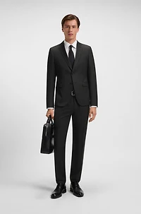 Extra-slim-fit suit jacket virgin-wool serge