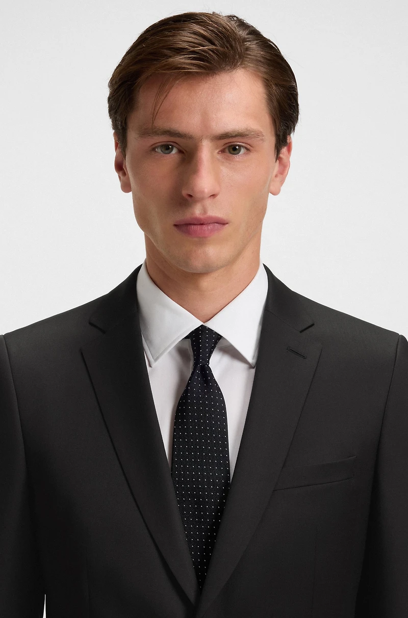 Extra-slim-fit suit jacket virgin-wool serge