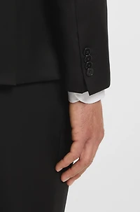Extra-slim-fit suit jacket virgin-wool serge