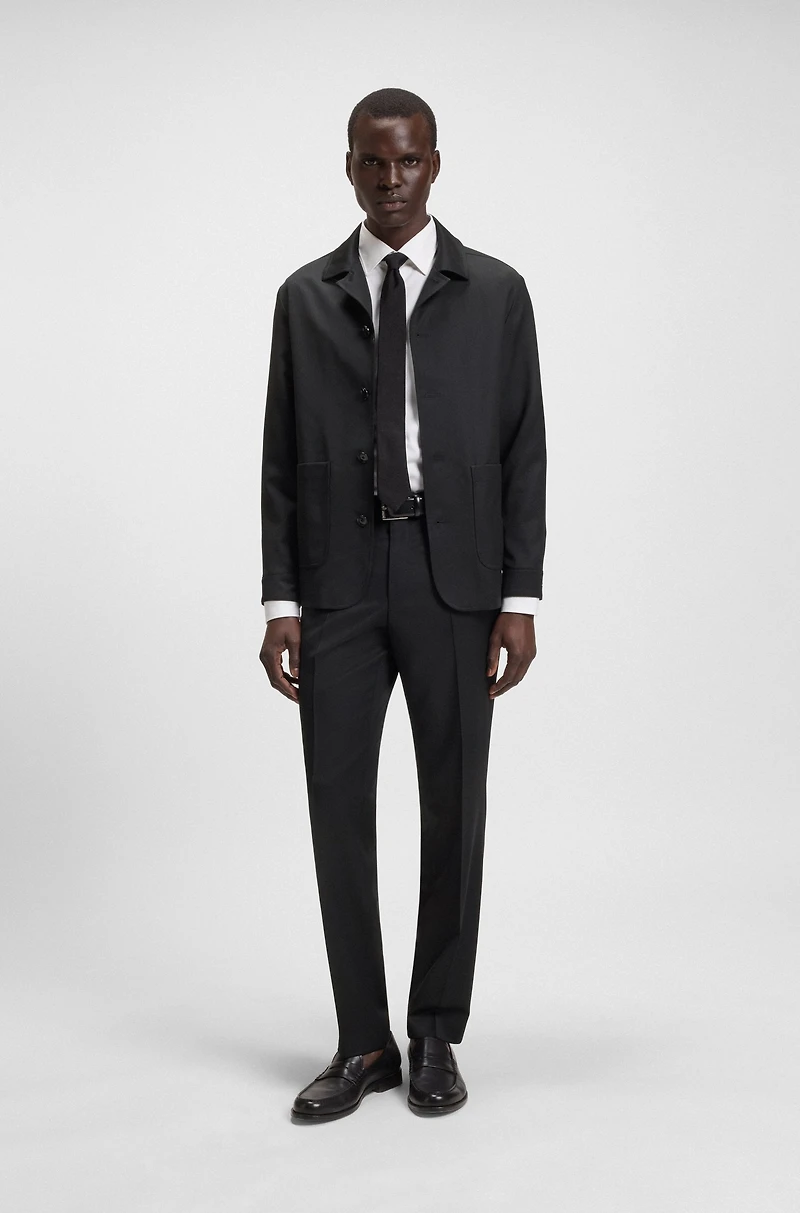 Regular-fit pants virgin-wool serge