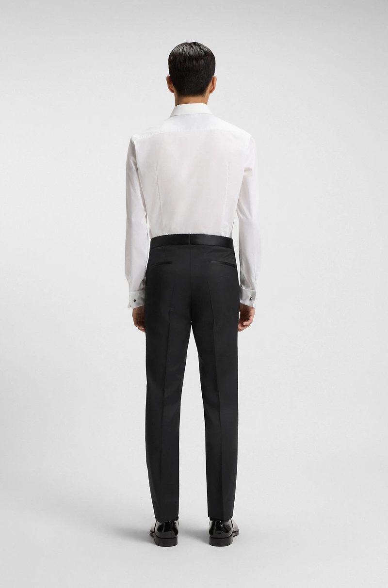 Extra-slim-fit pants virgin-wool serge