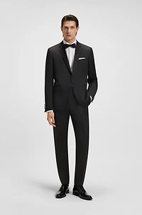 Slim-fit tuxedo jacket virgin-wool serge