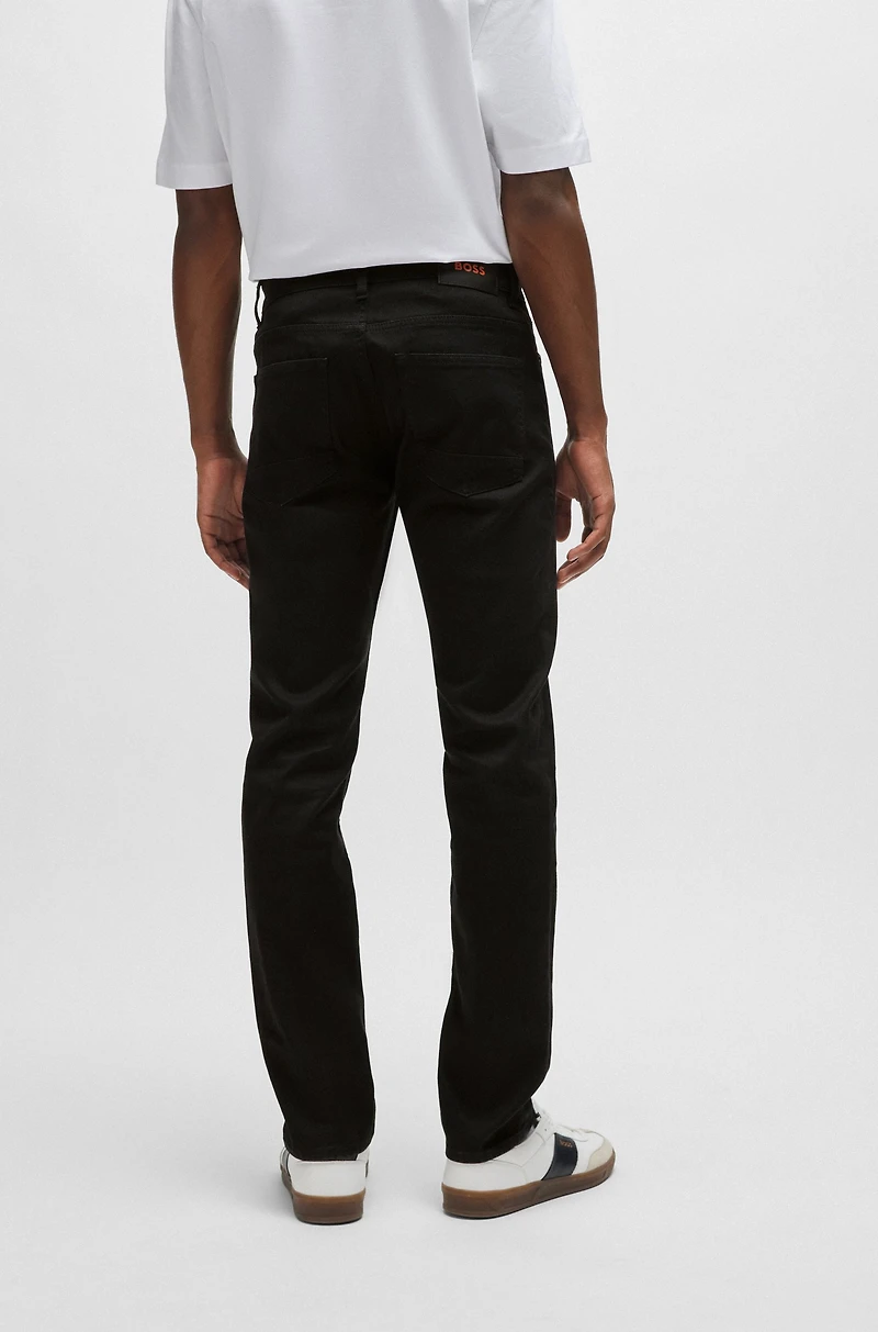 Slim-fit jeans black comfort-stretch denim