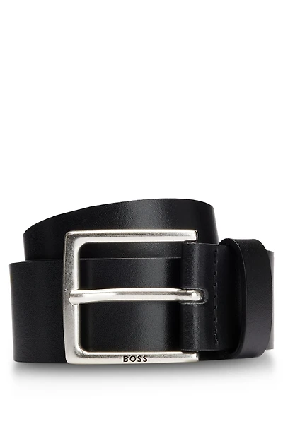 Pin-buckle belt Italian leather