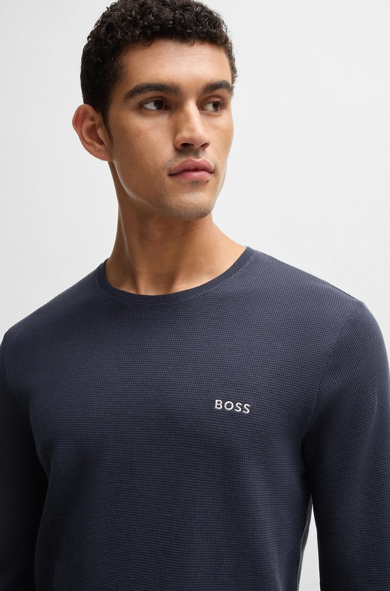 pajama T-shirt with embroidered logo