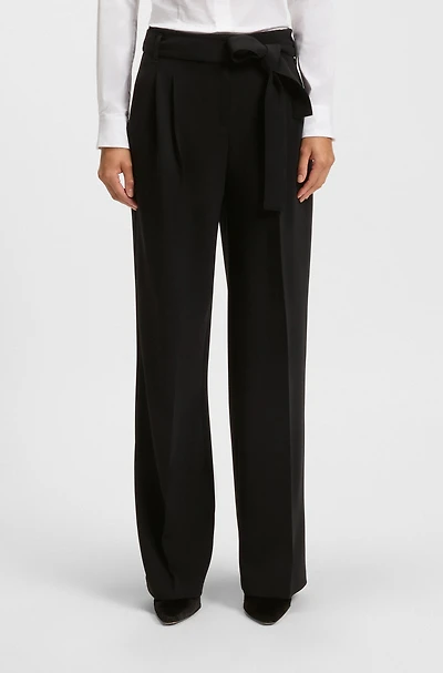Regular-fit blazer crease-resistant crepe