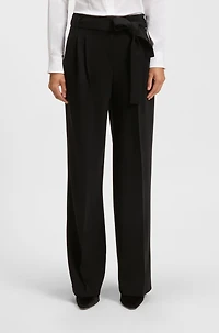 Regular-fit blazer crease-resistant crepe