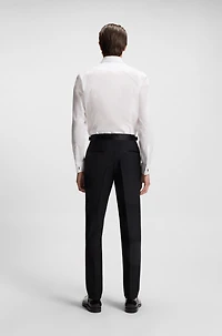 Slim-fit dress shirt easy-iron poplin
