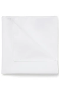 Italian-made pocket square in easy-iron cotton