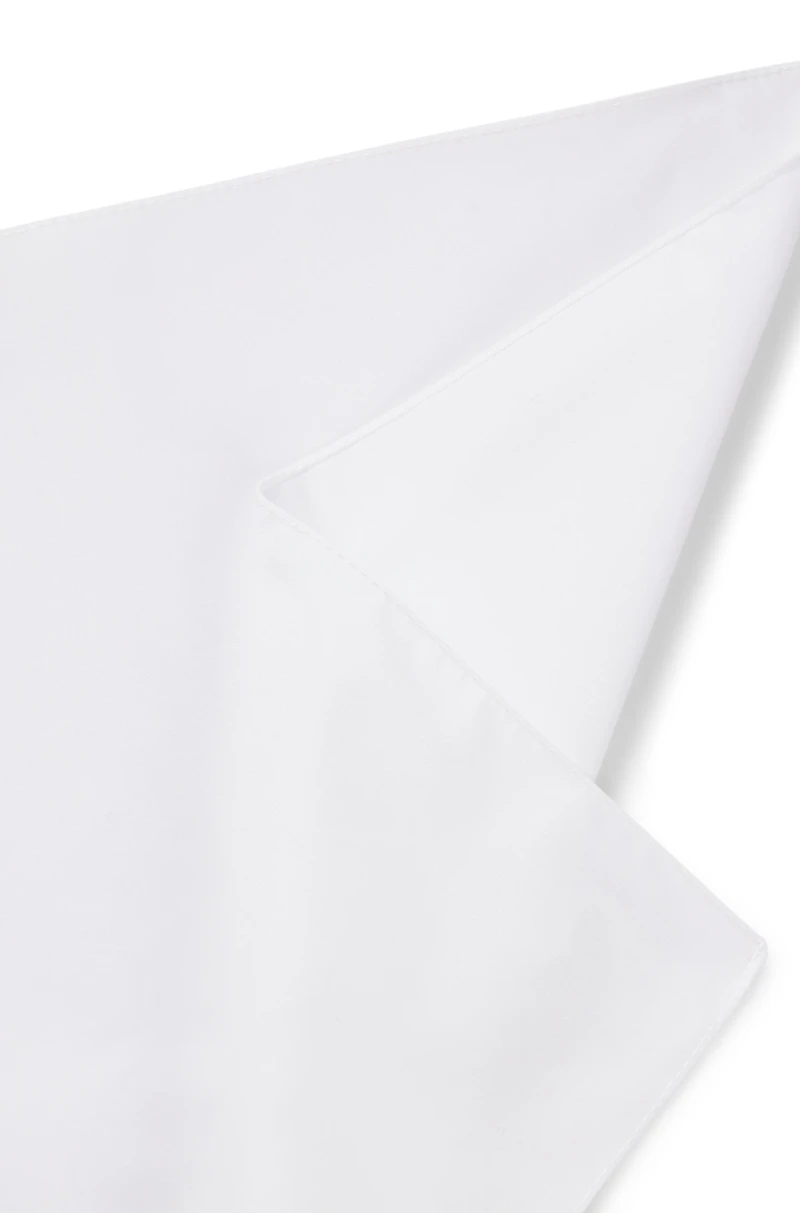 Italian-made pocket square in easy-iron cotton