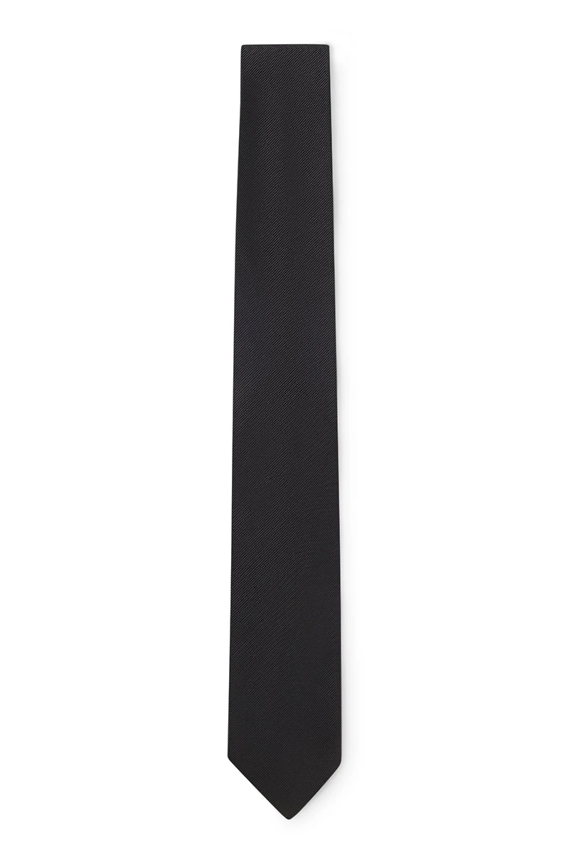 Formal tie in silk jacquard
