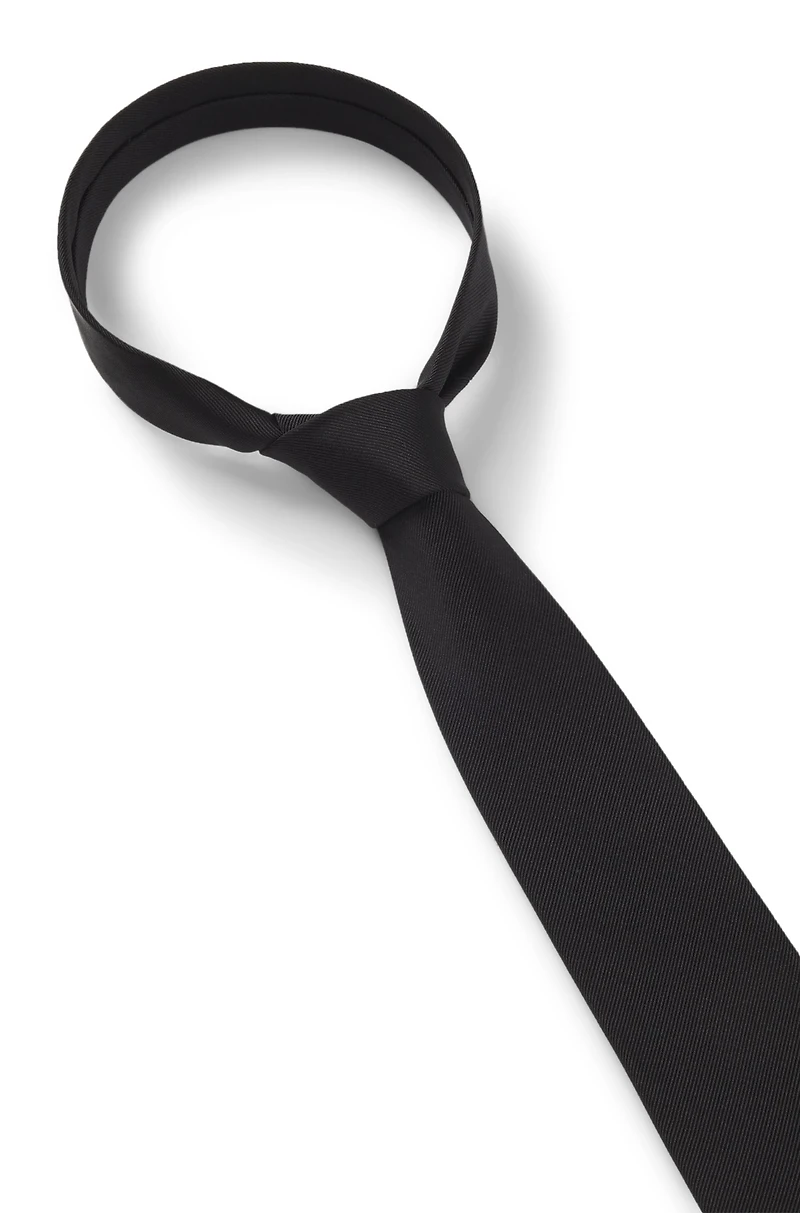 Formal tie in silk jacquard