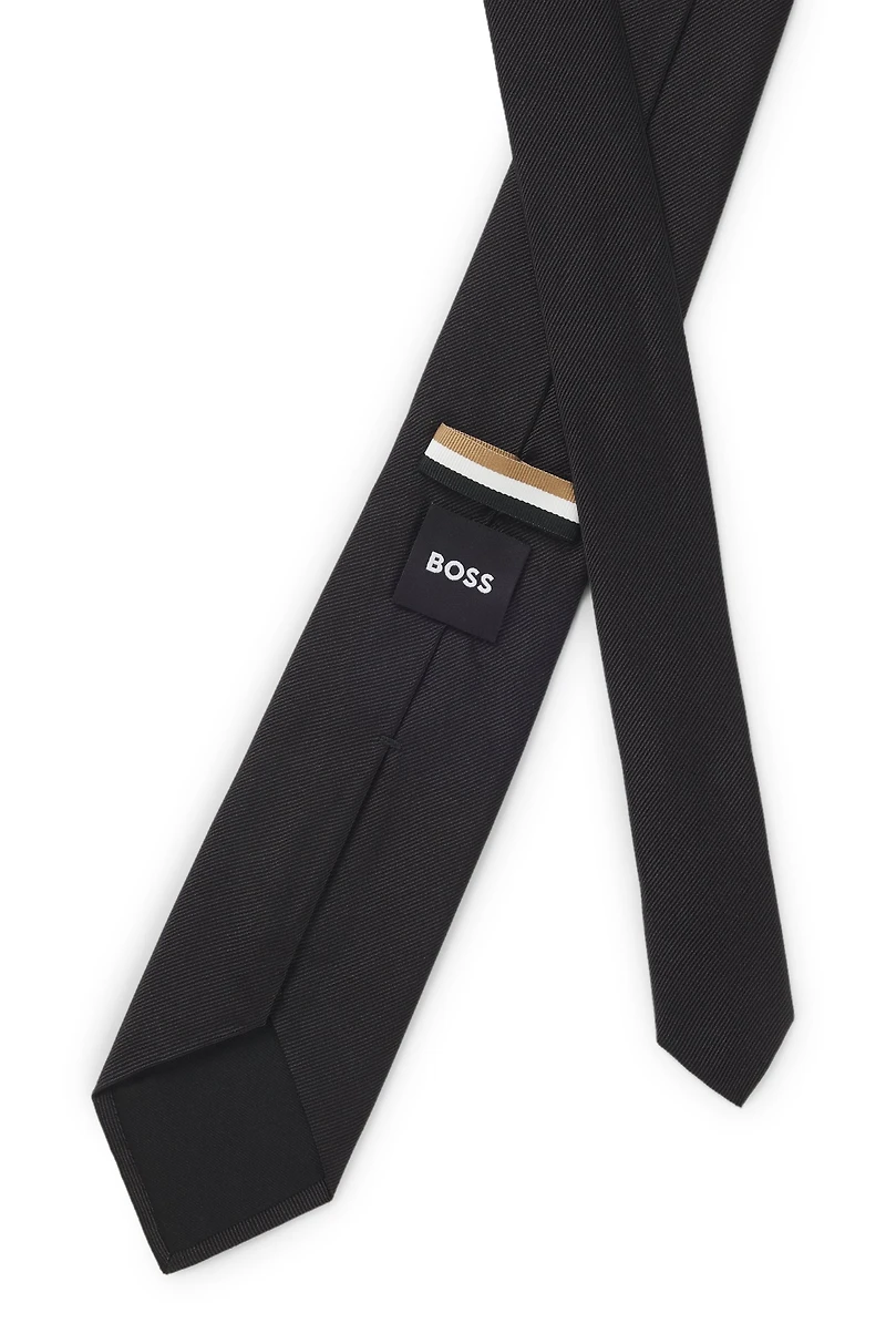 Formal tie in silk jacquard