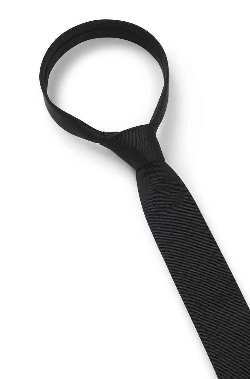 Italian-made tie in pure-silk jacquard