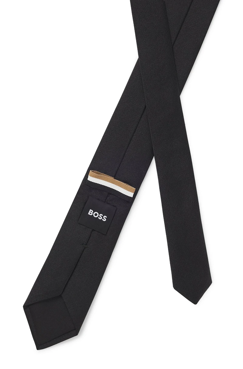 Italian-made tie in pure-silk jacquard
