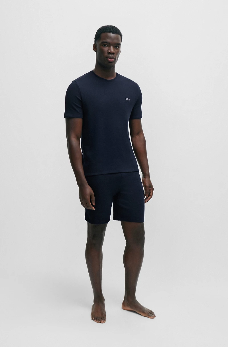 Pajama T-shirt with embroidered logo