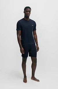 Pajama T-shirt with embroidered logo