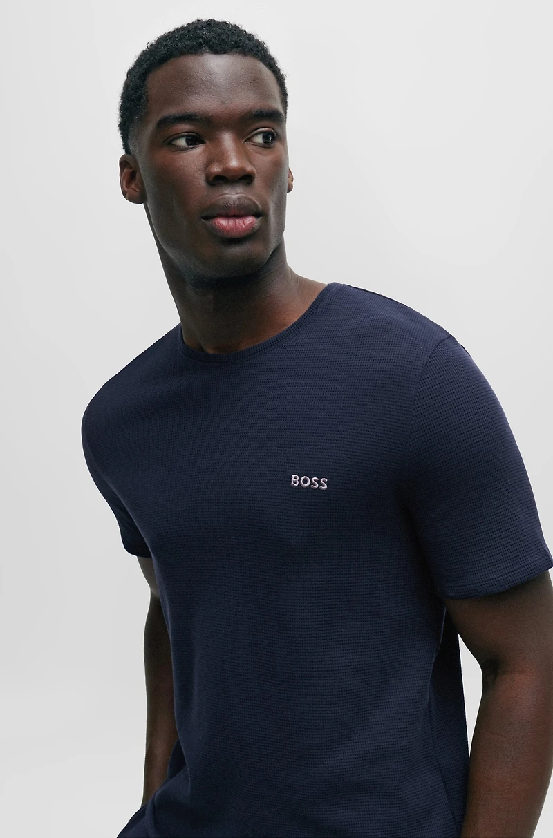 Pajama T-shirt with embroidered logo