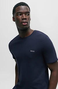 Pajama T-shirt with embroidered logo