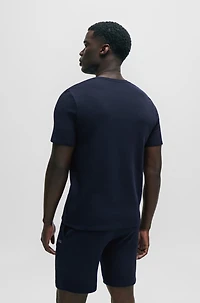 Pajama T-shirt with embroidered logo
