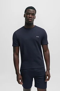 Pajama T-shirt with embroidered logo