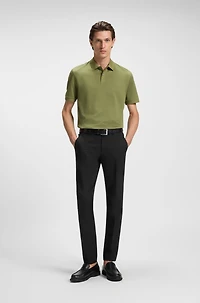 Slim-fit trousers stretch cotton