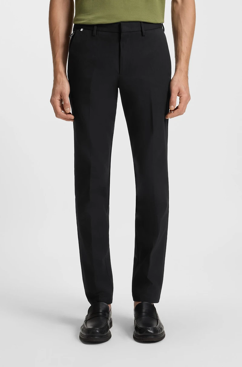 Slim-fit trousers stretch cotton