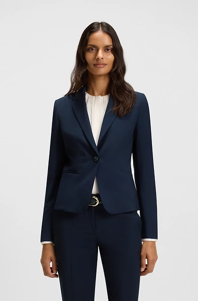 Regular-fit blazer Italian virgin wool