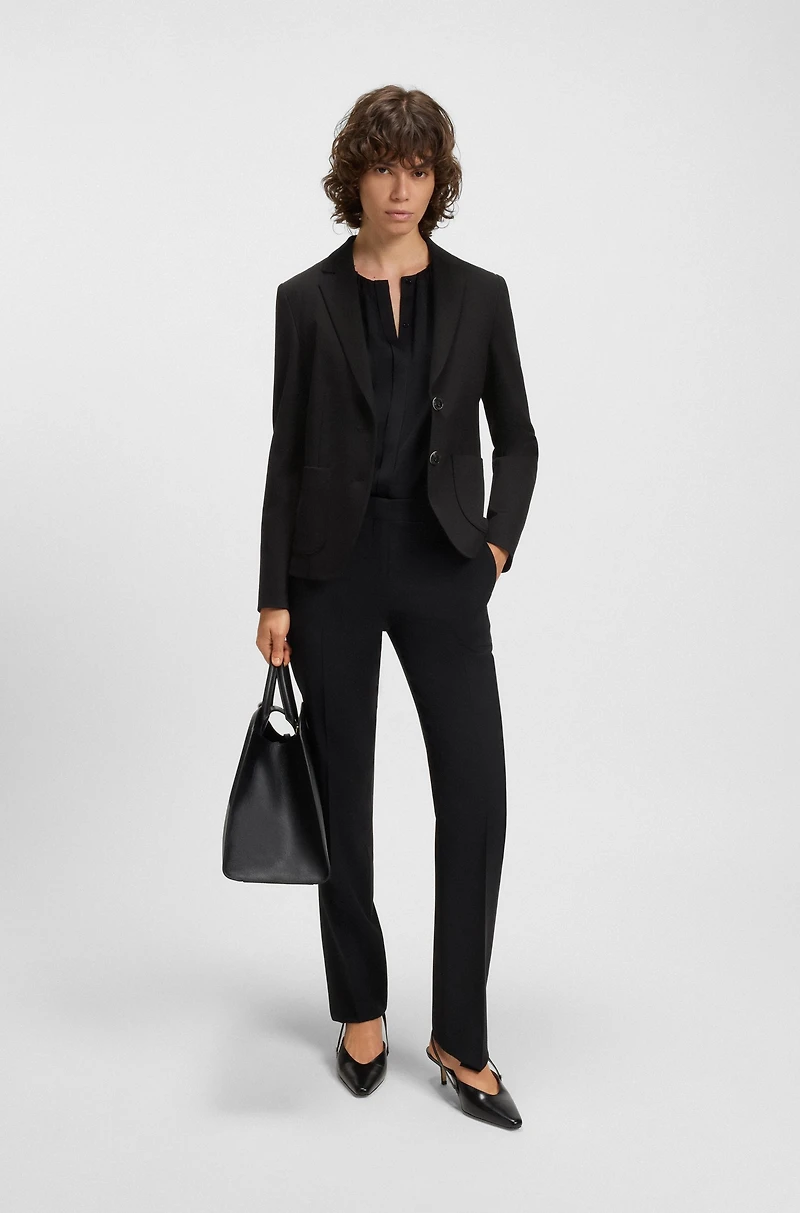 Extra-slim-fit jacket stretch fabric